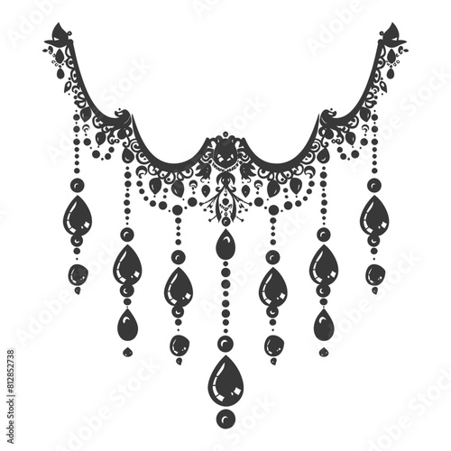 Silhouette jewelry and accessories for women black color only