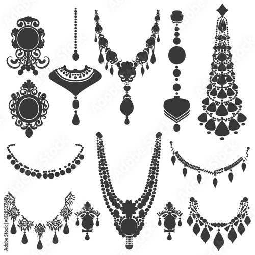 Silhouette jewelry and accessories for women black color only