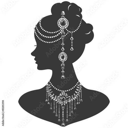 Silhouette jewelry and accessories for women black color only