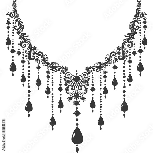 Silhouette jewelry and accessories for women black color only