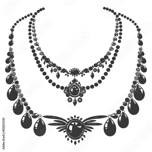 Silhouette jewelry and accessories for women black color only