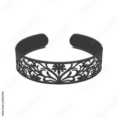 Silhouette jewelry bracelet accessories black color only