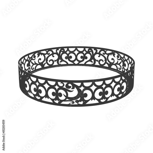 Silhouette jewelry bracelet accessories black color only