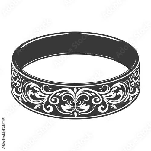 Silhouette jewelry bracelet accessories black color only