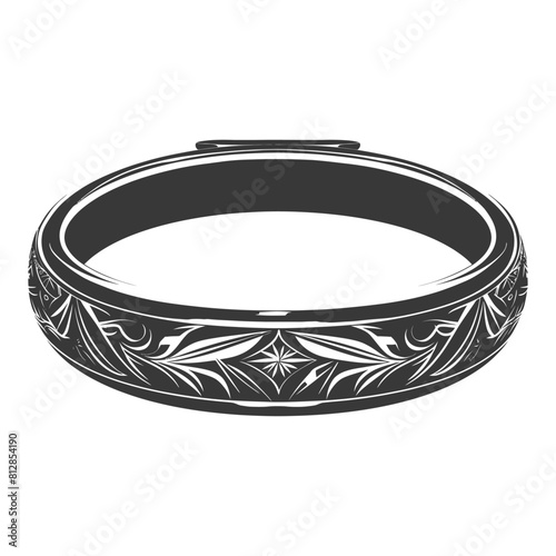 Silhouette jewelry bracelet accessories black color only