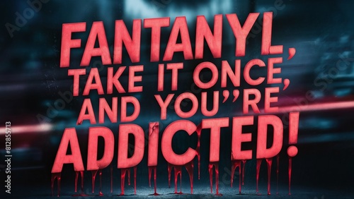 fentanyl kills drugs dangerous heroin cocaine crack amphetamine social problem photo