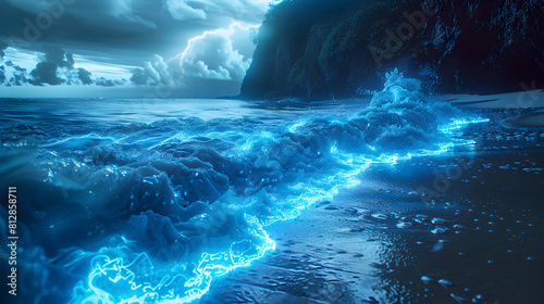 Bioluminescent Tide: The Mesmerizing Glow of Nature s Light Show on the Beach