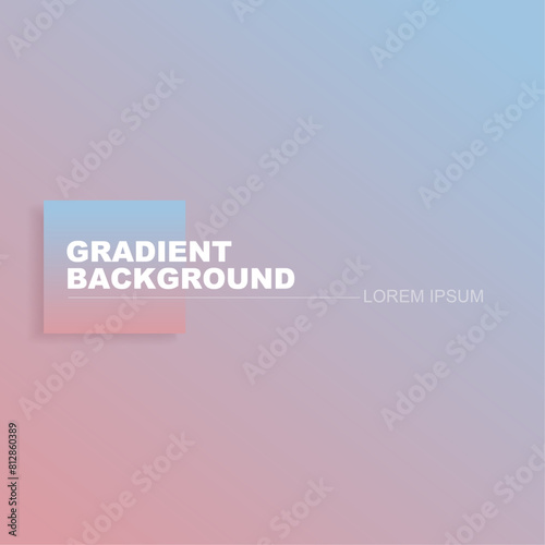 Minimalistic soft gradient background design. Light pin cyan soft gradient background design