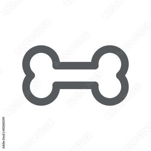 bone food dog line icon