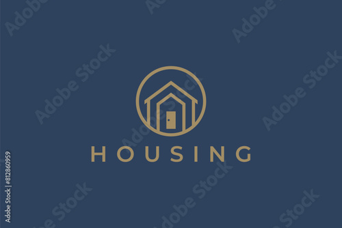 Elegant Logo Housing Solutions Harmonious Dream Home Crafting Comfortable Spaces