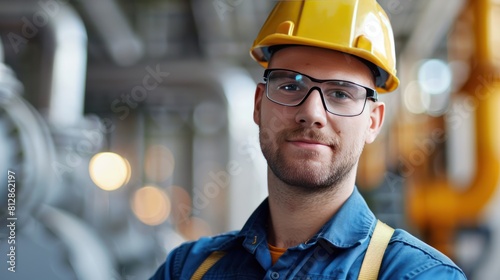 Engineer in uniform portrait on white background  © CStock