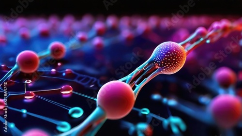 Dna representation concept lymphocyte system photo