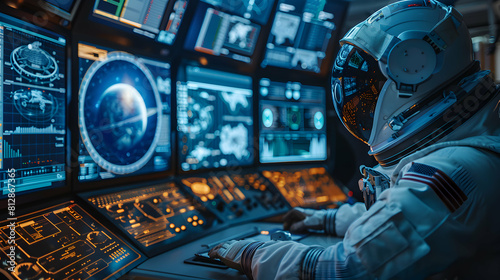Spacecraft Simulation Training for Space Engineers in Preparation for Real World Space Mission Challenges Photo Realistic Concept on Adobe Stock