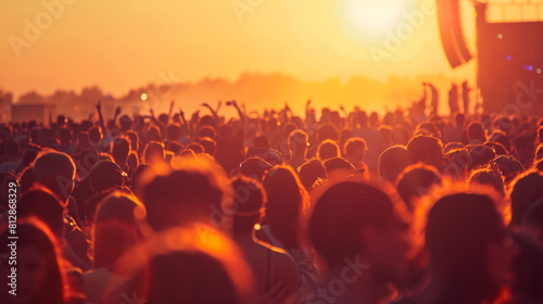 many people at the festival on a sunny day 