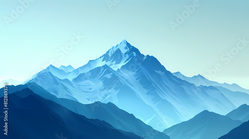 low square mountain ridge Stock vector illustration