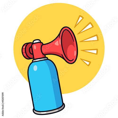 Airhorn cartoon drawing