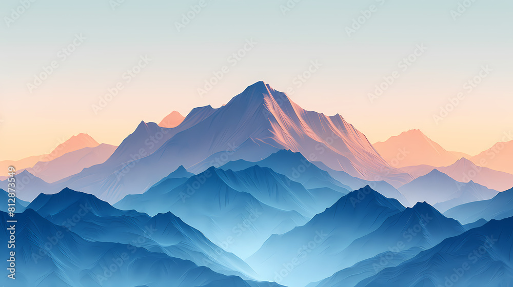 Fototapeta premium low square mountain ridge Stock vector illustration