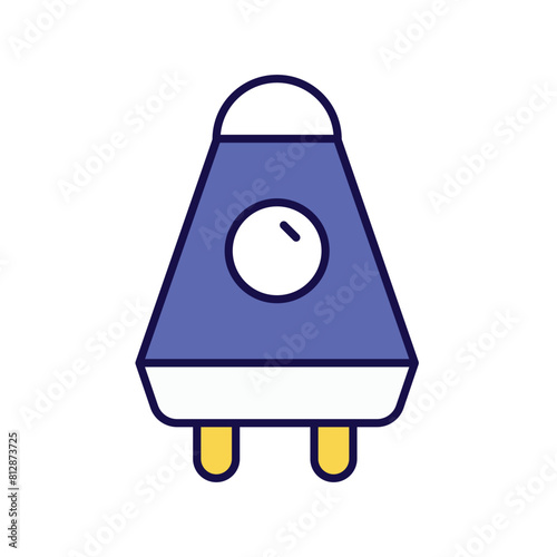 space capsule  with white background vector stock illustration