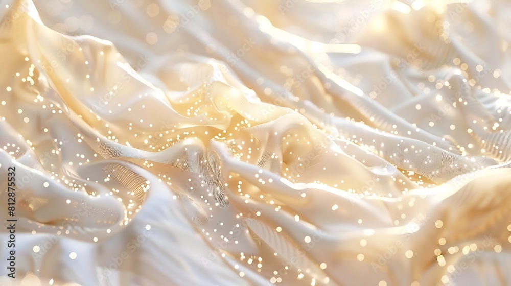 Beautiful background of white and gold : Generative AI