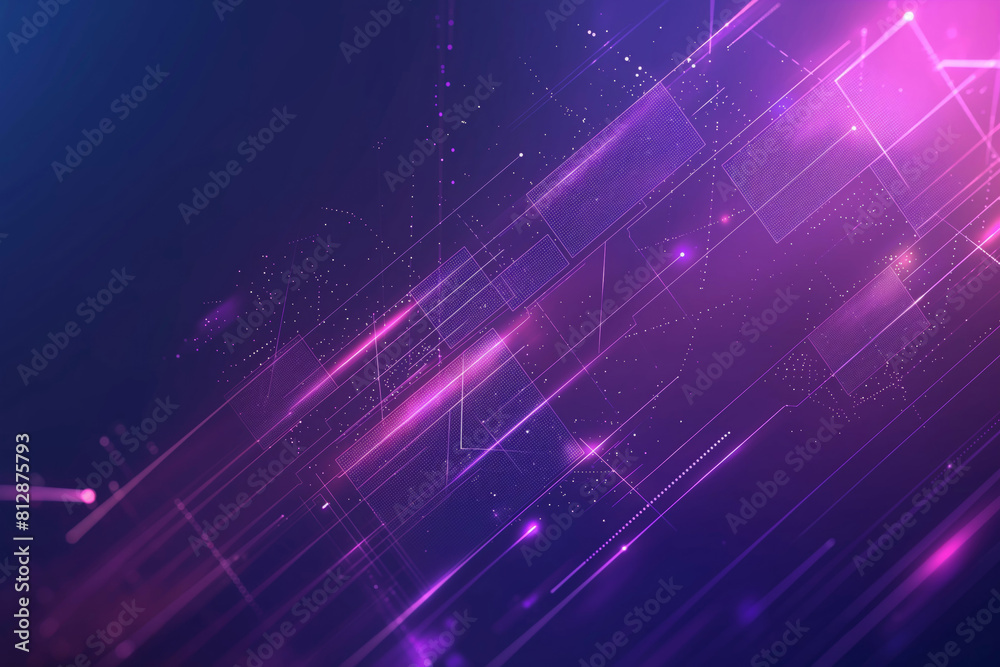 Futuristic Digital Landscape: Dynamic Pink and Purple Light Patterns Over Dark Background Futuristic Digital Landscape: Dynamic Pink and Purple Light Patterns Over Dark Background