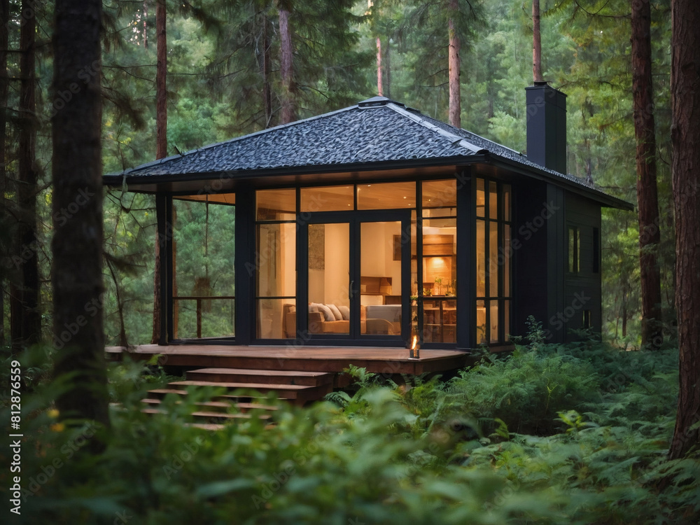 Serenity in Nature, Self-Contained House Surrounded by Summer Forest Serenity in Nature, Self-Contained House Surrounded by Summer Forest