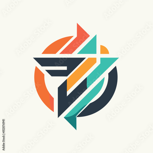 Simplistic logo design featuring a cross emblem for a companys branding identity, Abstract logo utilizing minimalist typography and simple shapes