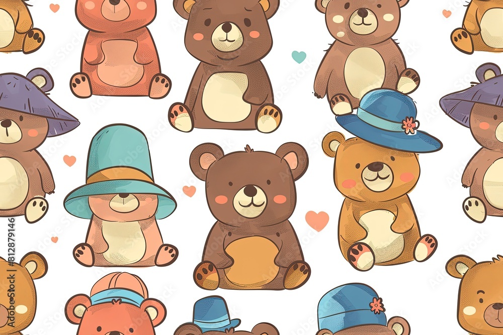 Fototapeta premium A cute and simple cartoon design featuring 