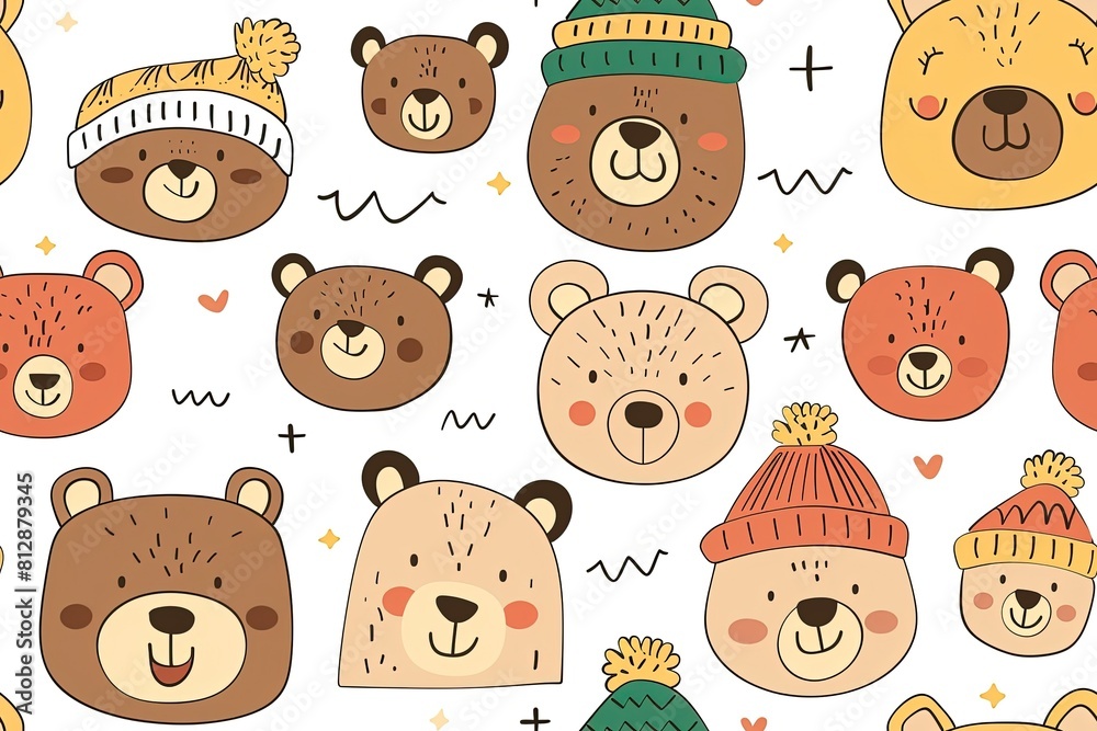 A cute and simple cartoon design featuring A cute and simple cartoon design featuring