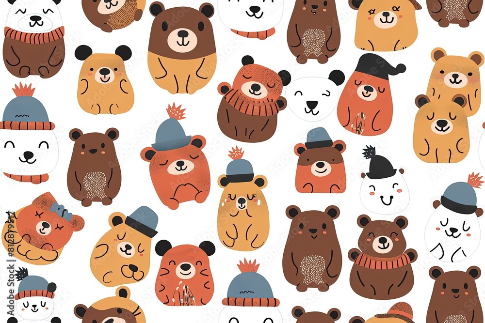 A cute and simple cartoon design featuring A cute and simple cartoon design featuring