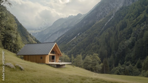 house in the mountains