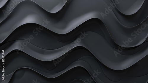 Minimal dark textured landscape background. 3D render of modern wallpaper. Simple graphic illustration banner. Wall surface with white and black colors. Simple elegant modern surface. hyper realistic 