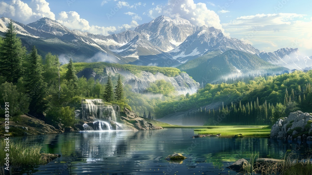 natural scenery hyper realistic 