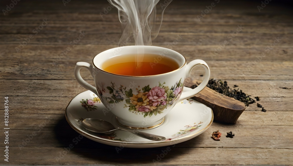 Cup of tea over flowing Cup of tea over flowing