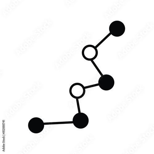 constelation with white background vector stock illustration