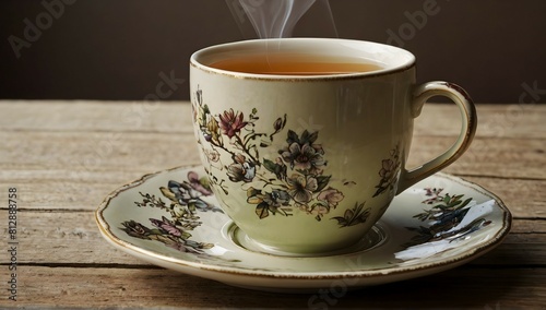 Cup of tea over flowing
