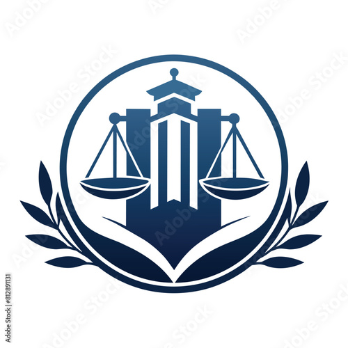 A bold and professional logo design for a leading law firm, symbolizing trust, integrity, and expertise in legal matters, Generate a simple yet powerful logo for a legal advisory service