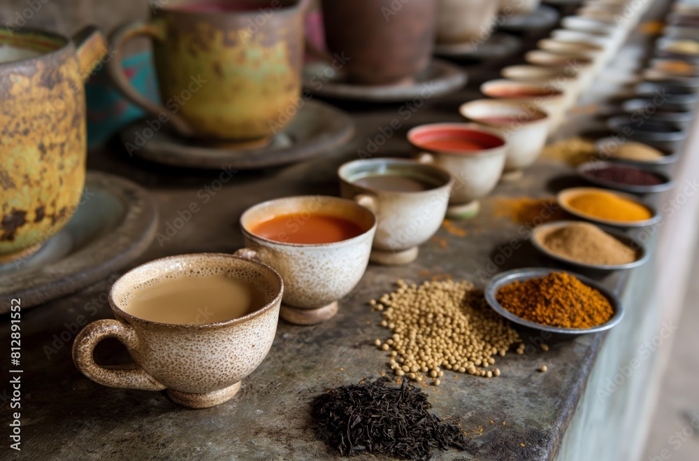 Assorted teas and spices Assorted teas and spices
