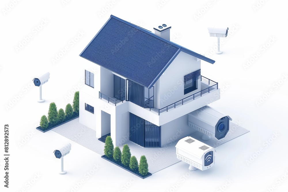 Integrate a seamless security system in your home, featuring camera protection, CCTV recording, and visual tracking on a private network. Integrate a seamless security system in your home, featuring camera protection, CCTV recording, and visual tracking on a private network.