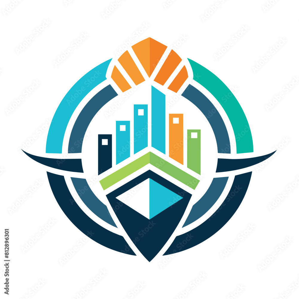 A logo design featuring strong, clean lines and construction-related elements, Simple yet impactful logo conveying the concept of digital advancement A logo design featuring strong, clean lines and construction-related elements, Simple yet impactful logo conveying the concept of digital advancement