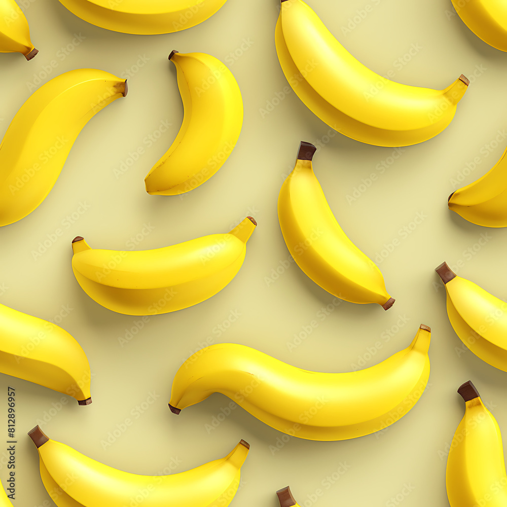 Banana seamless pattern, the beauty of design for many different graphic works Banana seamless pattern, the beauty of design for many different graphic works