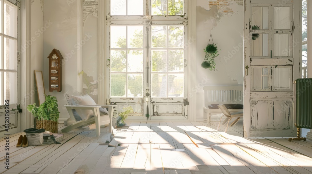 Modern residential, hotel, and homestay interior spaces