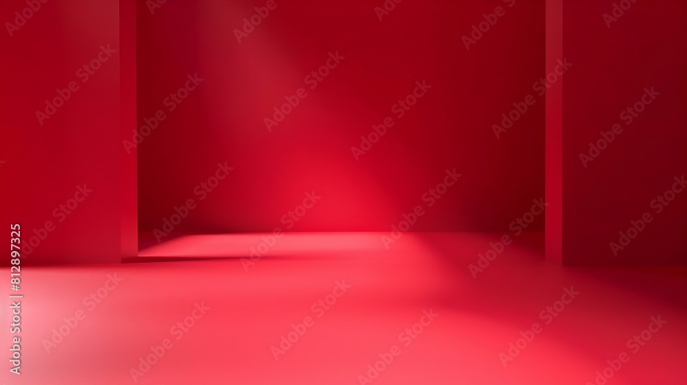 Red studio gradient background for product placement or website Copy Space horizontal composition : Generative AI Red studio gradient background for product placement or website Copy Space horizontal composition : Generative AI