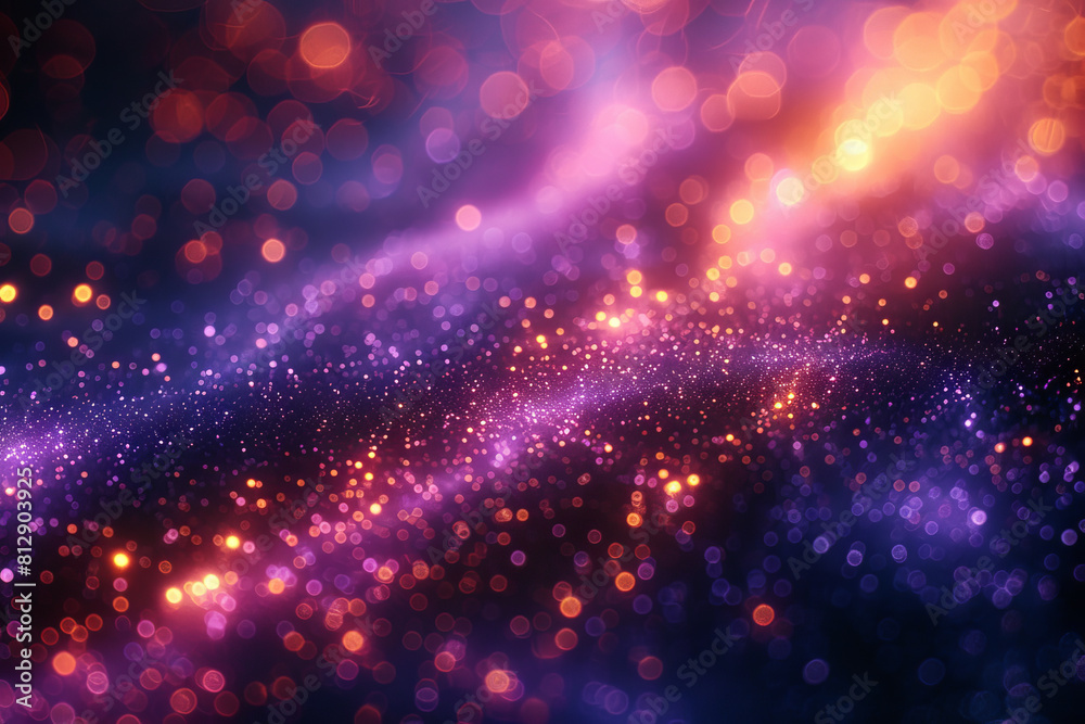 Sparkling Abstract Glitter Lights with Vibrant Color Gradient