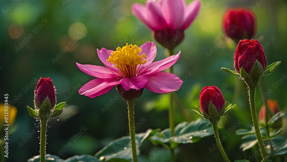 Purple Chrysanthemum in flower garden agriculture background with soft focus. And have some space for write wording
Purple Chrysanthemum in flower garden agriculture background with soft focus. And have some space for write wording