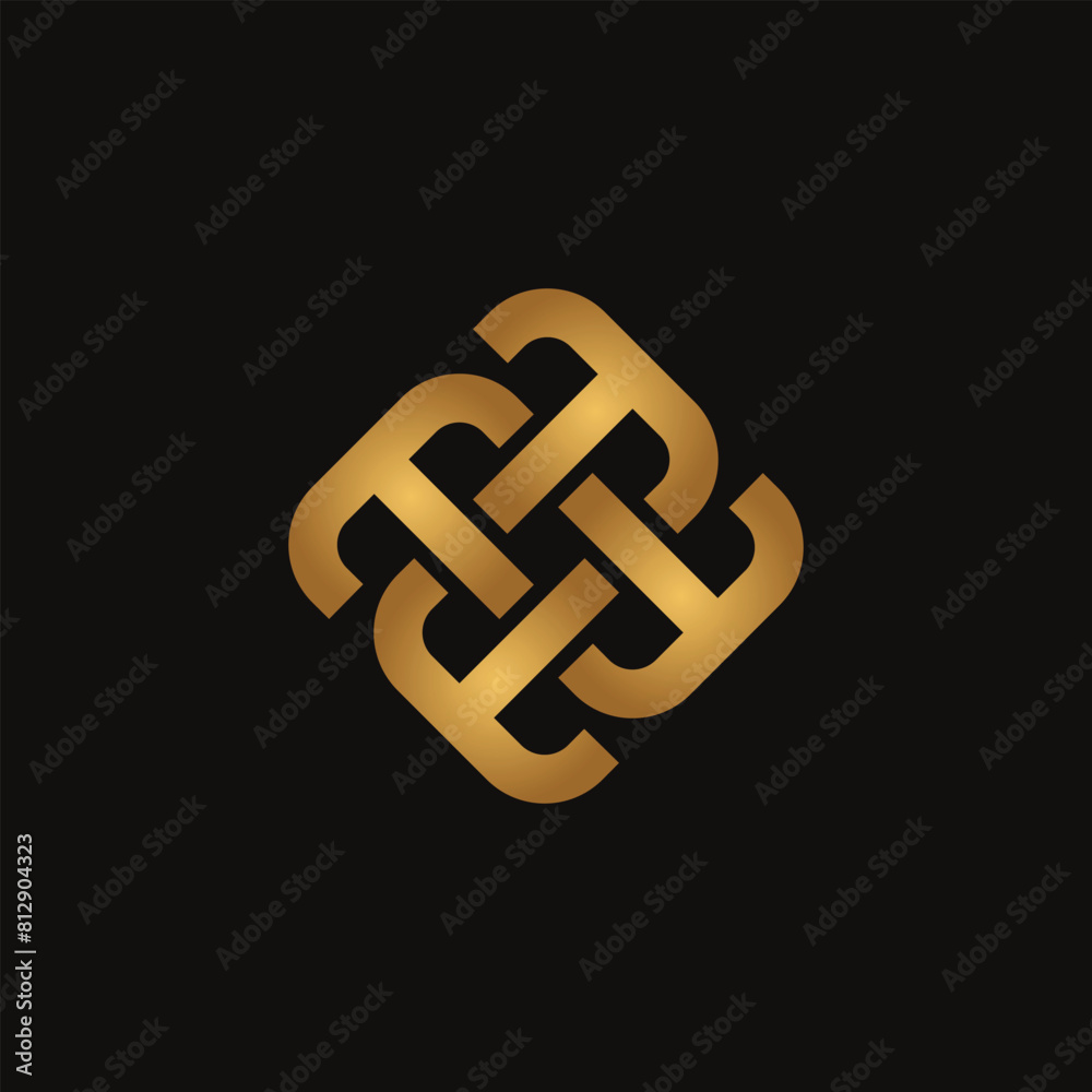 Rectangular letter T logo vector illustration Rectangular letter T logo vector illustration