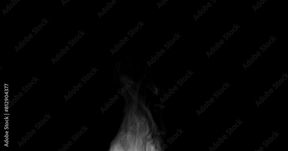 Trickle of Steam Slowly Rising from the Cup. White steam rises light, graceful twists on a black background. Slow motion. Footage is perfect for the layer with different blending modes. Trickle of Steam Slowly Rising from the Cup. White steam rises light, graceful twists on a black background. Slow motion. Footage is perfect for the layer with different blending modes.