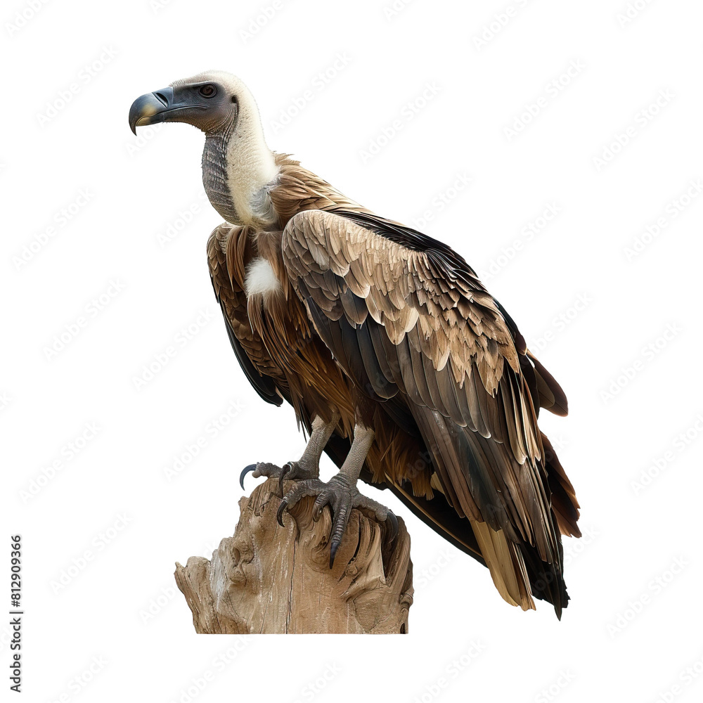 Griffon Vulture - Isolated on transparent background Griffon Vulture - Isolated on transparent background