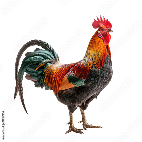 Wallpaper Mural A rooster is isolated on a transparent background Torontodigital.ca