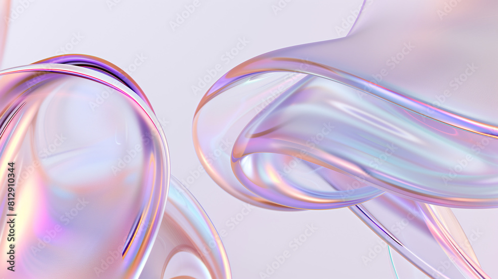 Abstract glass shape , 3d render Abstract glass shape , 3d render