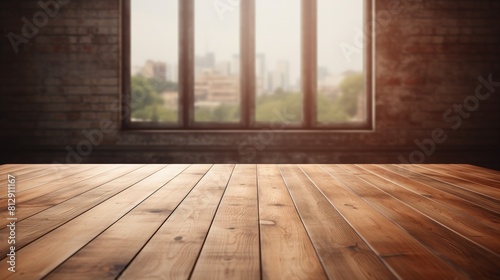 A room with a wooden floor and a window. The space is devoid of furniture or occupants  creating a simplistic atmosphere